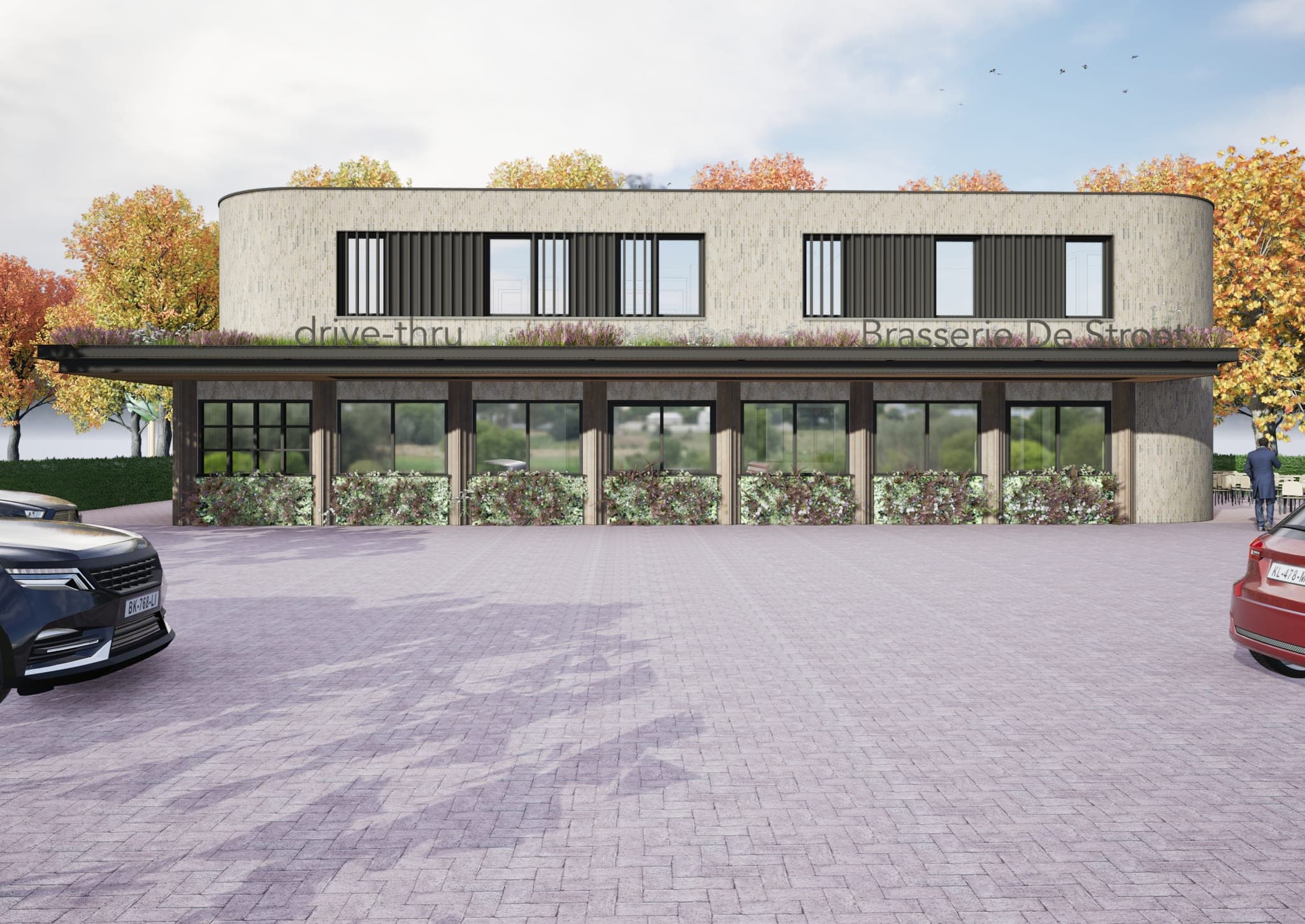 Brasserie met drive-thru — Brasserie De Stroet