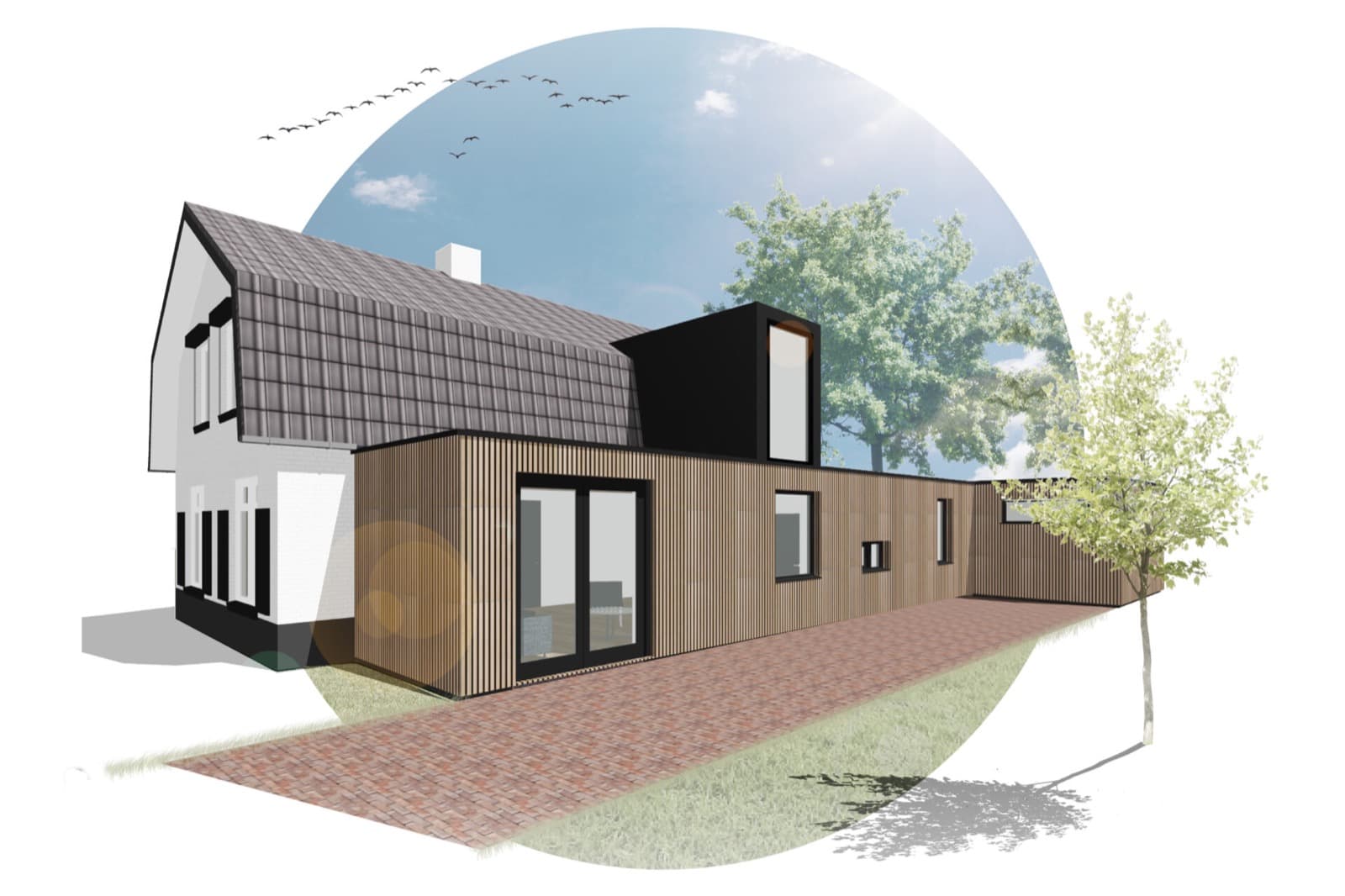 Woonboerderij Dodewaard — Mansardewoning Dodewaard