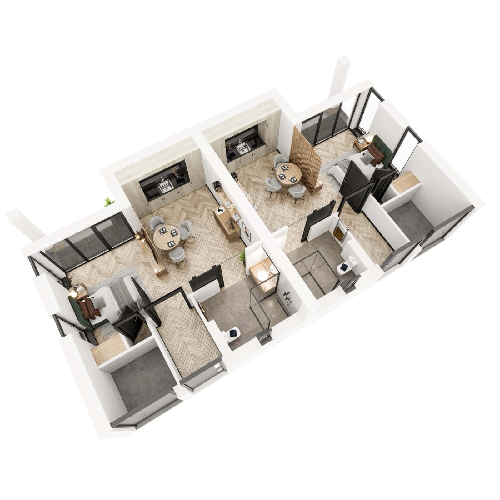 Luxe recreatie in het groen — Bungalows